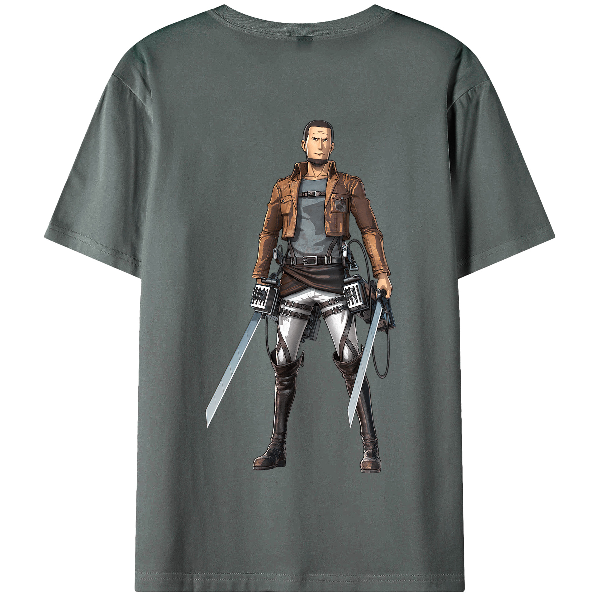 （画像用） 進撃の巨人 Attack on Titan 綿100％半袖Tシャツ（背面プリント）